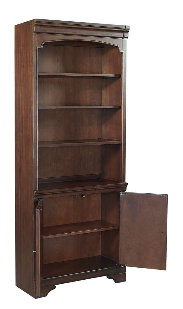 Emery Park - Richmond Door Bookcase in Brown Burgundy Finish - I40-332 veiw 2