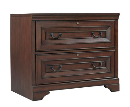 Emery Park - Richmond Lateral File Cabinet in Brown Burgundy Finish - I40-331