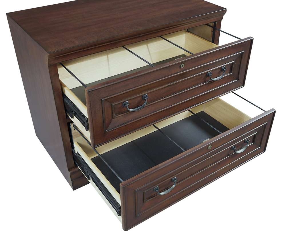 Emery Park - Richmond Lateral File Cabinet in Brown Burgundy Finish - I40-331 veiw 1