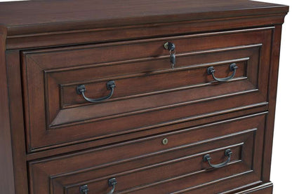 Emery Park - Richmond Lateral File Cabinet in Brown Burgundy Finish - I40-331 veiw 2