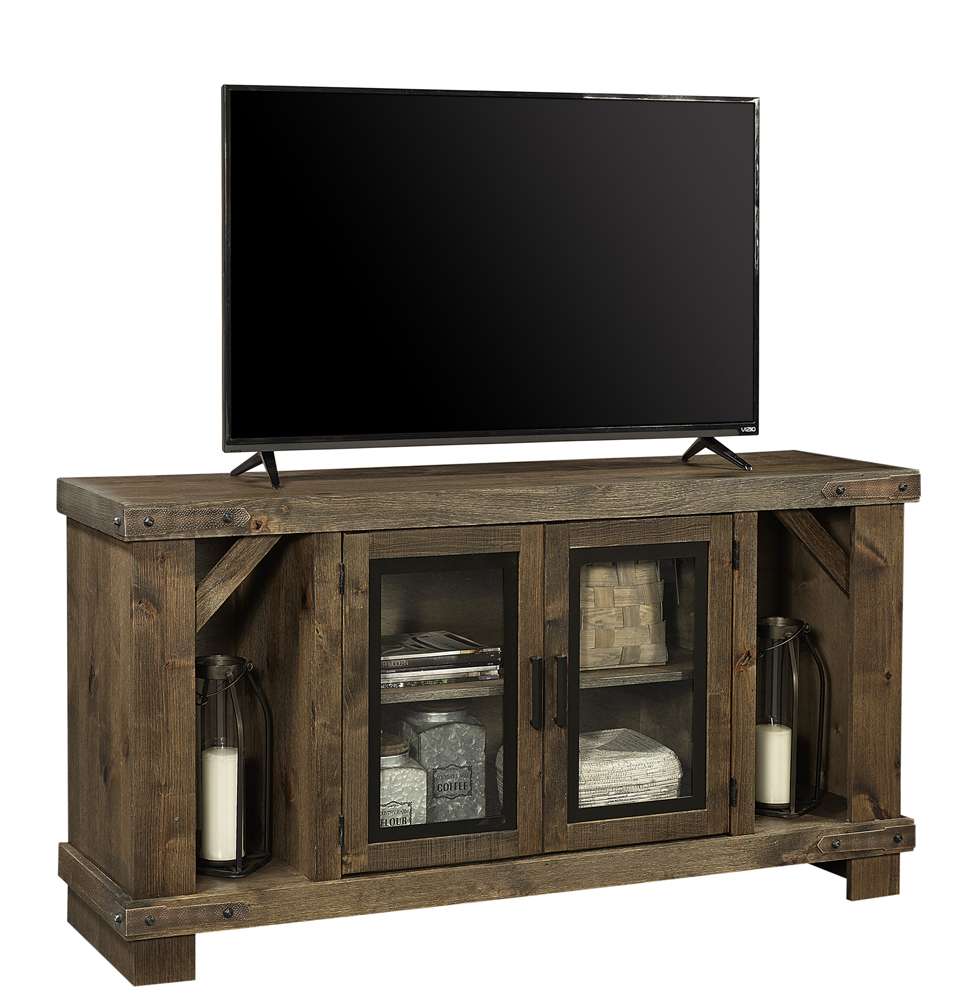 Emery Park - Sawyer 64in Console w/ 2 Doors in Brindle Finish - WDO1240-BDL
