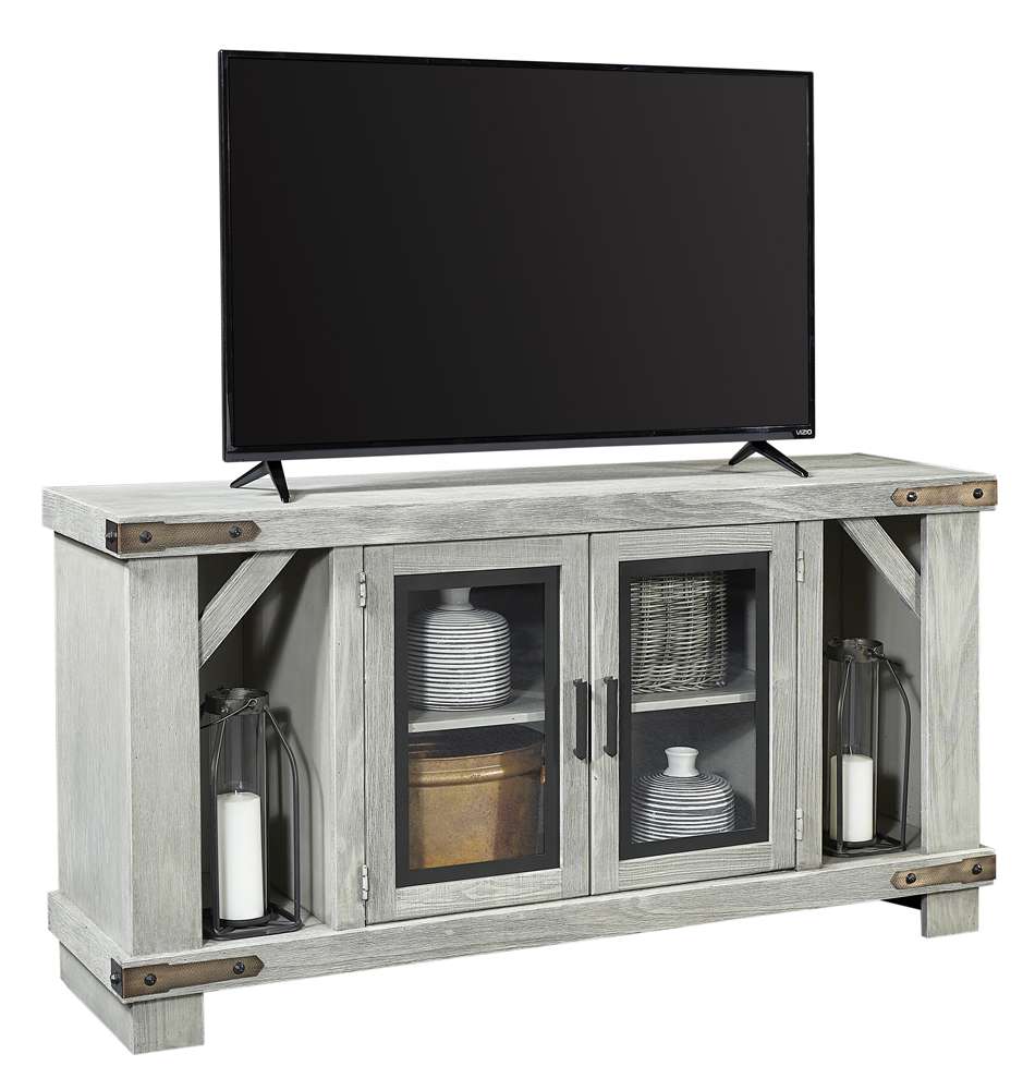 Emery Park - Sawyer 64in Console w/ 2 Doors in Lighthouse Grey Finish - WMO1240-LGH