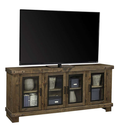 Emery Park - Sawyer 79in Console w/ 4 Doors in Brindle Finish - WDO1250-BDL