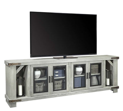Emery Park - Sawyer 98in Console w/ 4 Doors in Lighthouse Grey Finish - WMO1270-LGH