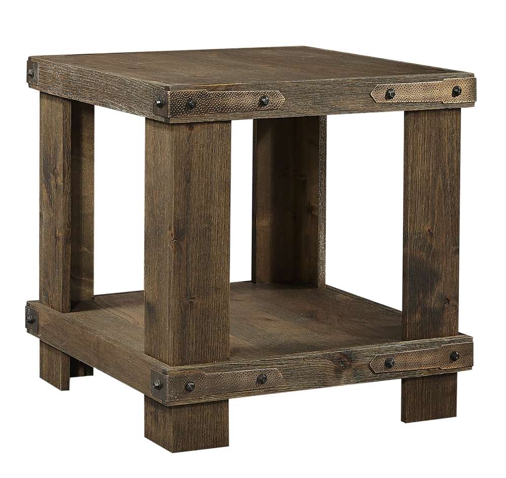 Emery Park - Sawyer End Table in Brindle Finish - WDO914-BDL