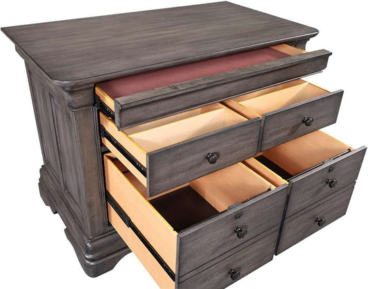 Emery Park - Sinclair Combo File in Ash Grey Finish - I224-378 veiw 1