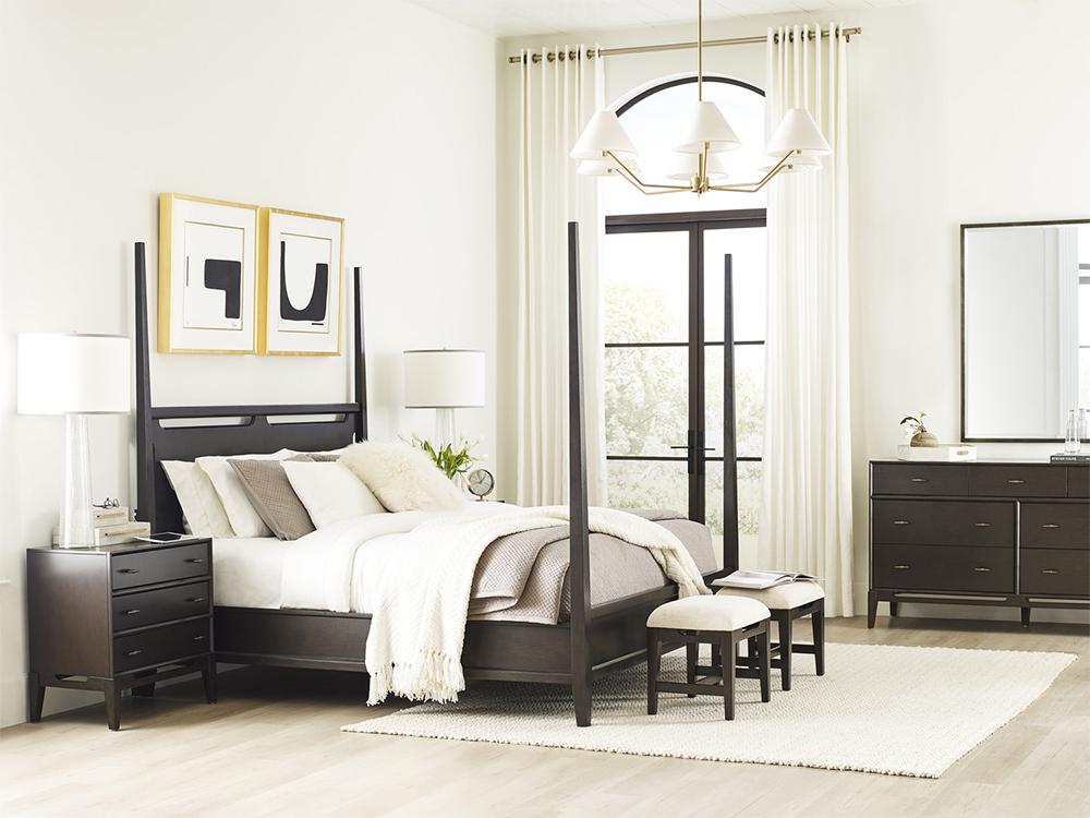 Emery Park - Sutton California King Non Storage Poster Bed in French Roast Finish veiw 3