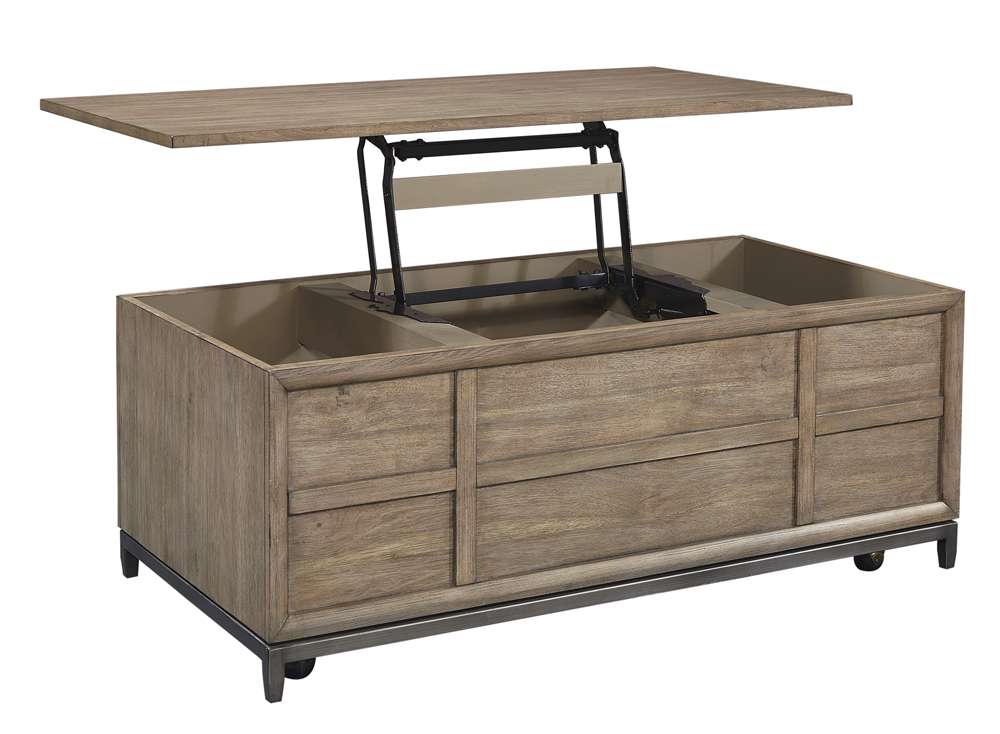 Emery Park - Trellis Lift Top Cocktail Table in Desert Brown Finish - I287-9100 veiw 2