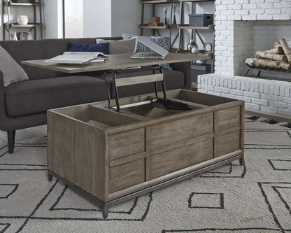 Emery Park - Trellis Lift Top Cocktail Table in Desert Brown Finish - I287-9100 veiw 5