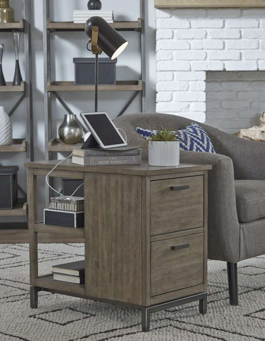 Emery Park - Trellis Liv360 Chairside Table in Desert Brown Finish - I287-9130 veiw 1
