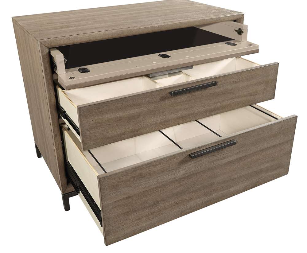 Emery Park - Trellis Workstation/Combo File in Desert Brown Finish - I287-378 veiw 2