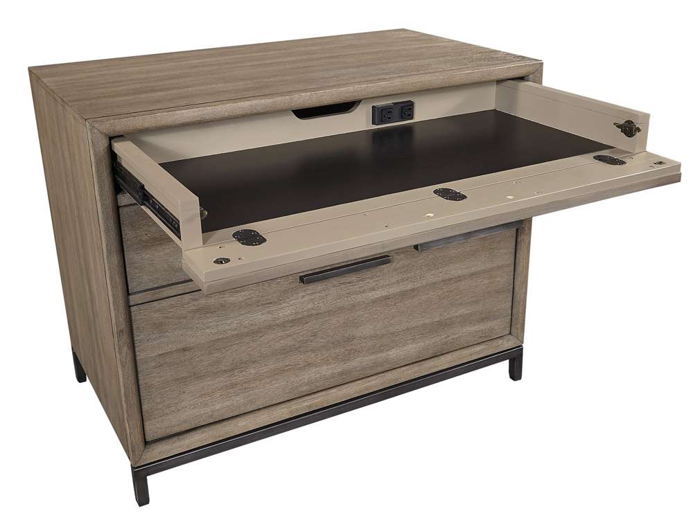 Emery Park - Trellis Workstation/Combo File in Desert Brown Finish - I287-378 veiw 3