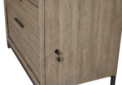 Emery Park - Trellis Workstation/Combo File in Desert Brown Finish - I287-378 veiw 4