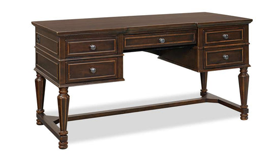 Emery Park - Weston 60in Half-Ped Desk in Brown Ale Finish - I35-371 veiw 1