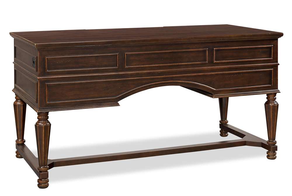 Emery Park - Weston 60in Half-Ped Desk in Brown Ale Finish - I35-371 veiw 2