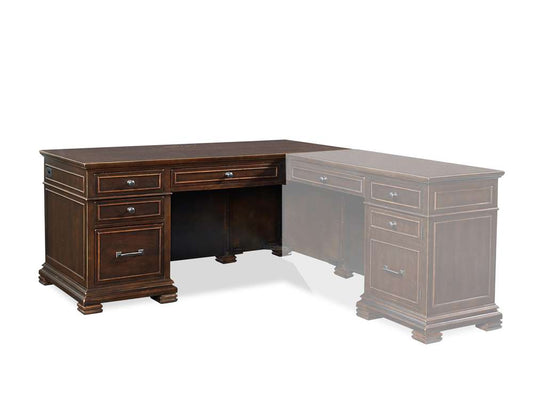Emery Park - Weston 66in Desk in Brown Ale Finish - I35-307-1 veiw 1