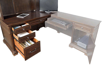 Emery Park - Weston 66in Desk in Brown Ale Finish - I35-307-1 veiw 3