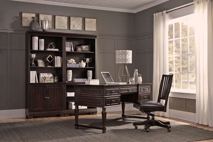 Emery Park - Weston Open Bookcase in Brown Ale Finish - I35-333 veiw 4