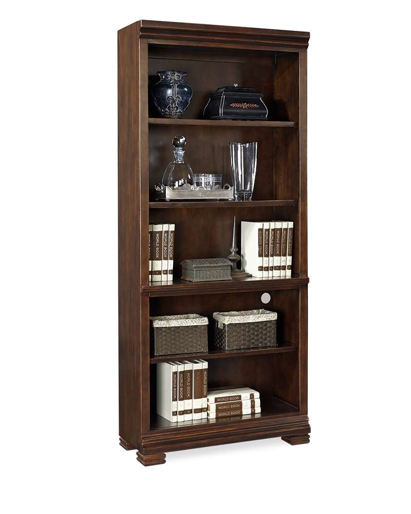 Emery Park - Weston Open Bookcase in Brown Ale Finish - I35-333 view 1