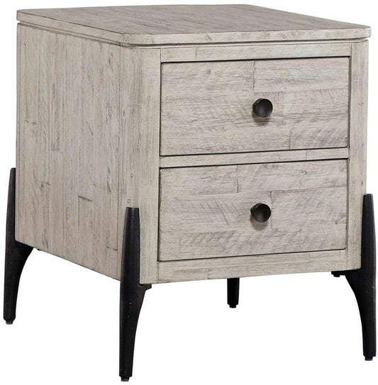 Emery Park - Zane End Table in Parchment Finish - I256-9140 veiw 1