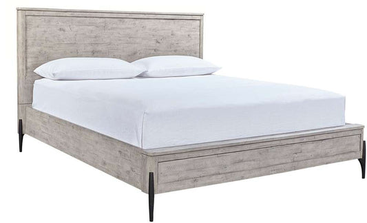 Emery Park - Zane King Non Storage Panel Bed in Parchment Finish veiw 1