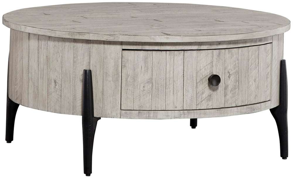 Emery Park - Zane Round Cocktail Table in Parchment Finish - I256-9101 veiw 1