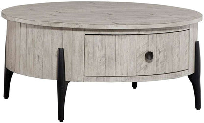 Emery Park - Zane Round Cocktail Table in Parchment Finish - I256-9101 veiw 1