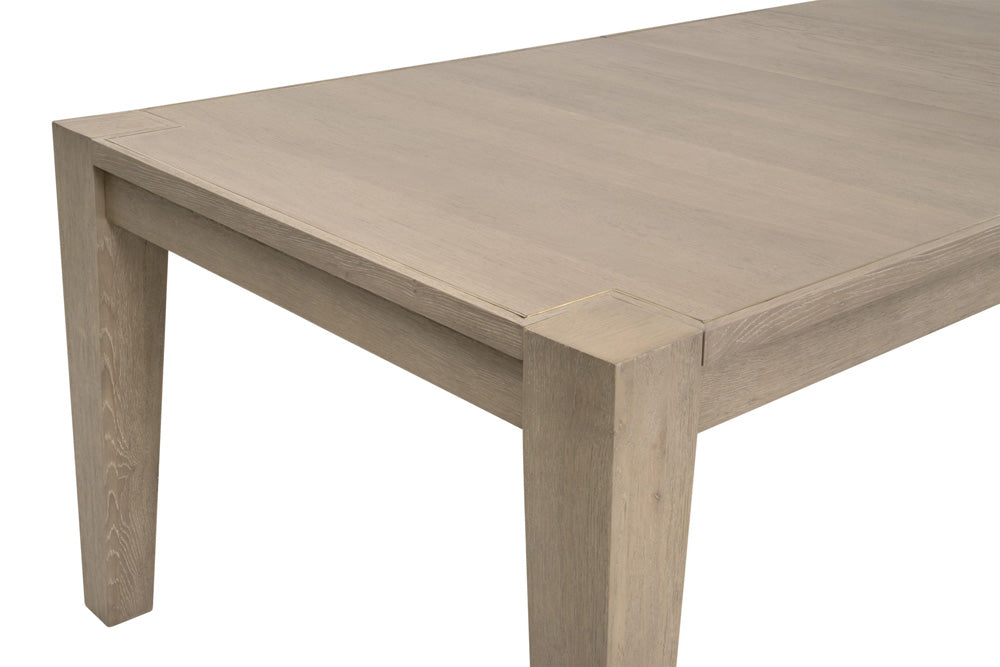 Essentials For Living - Bella Antique Canal Extension Dining Table - 8039.SGRY-OAK/BGLD view 7