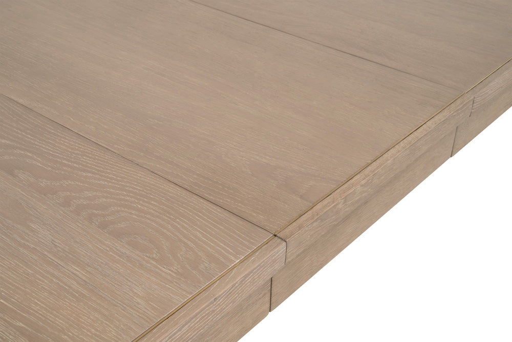 Essentials For Living - Bella Antique Canal Extension Dining Table - 8039.SGRY-OAK/BGLD view 8