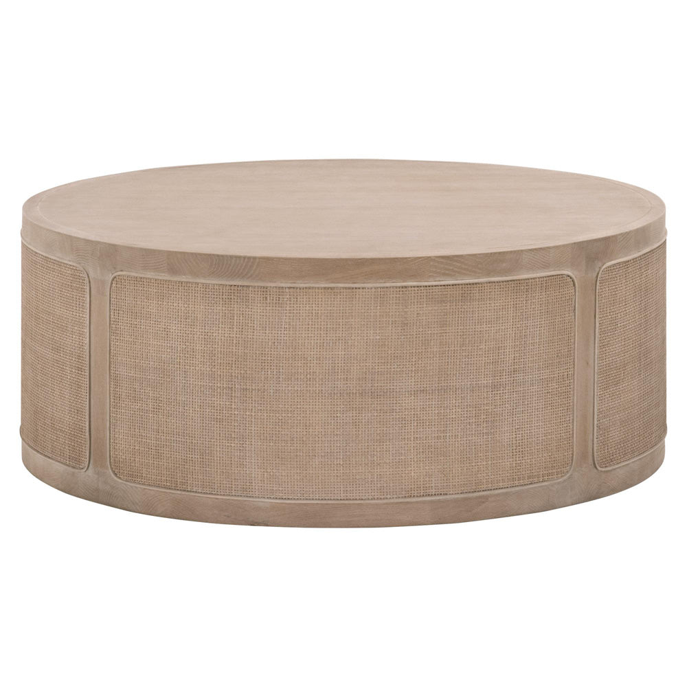 Essentials For Living - Bella Antique Cane Coffee Table - 8091.SGRY-OAK/CN view 1
