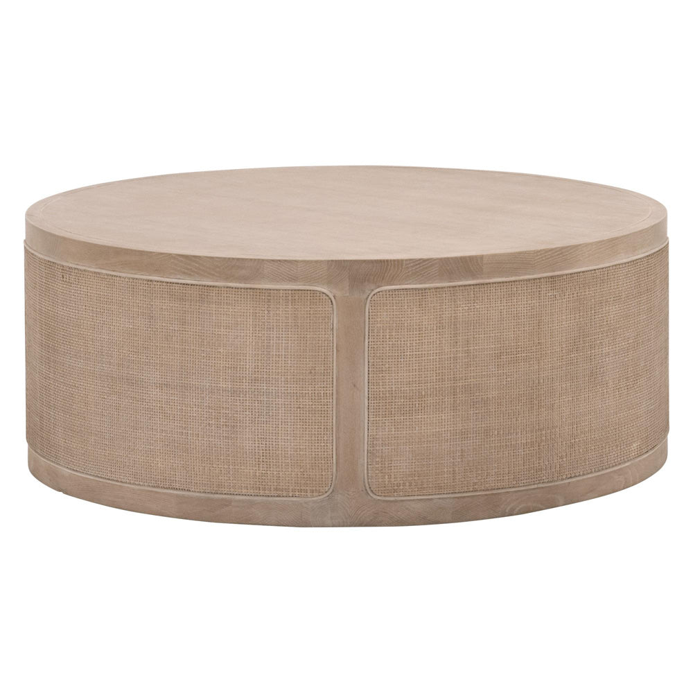 Essentials For Living - Bella Antique Cane Coffee Table - 8091.SGRY-OAK/CN view 2
