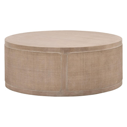 Essentials For Living - Bella Antique Cane Coffee Table - 8091.SGRY-OAK/CN view 2
