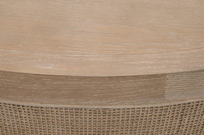 Essentials For Living - Bella Antique Cane Coffee Table - 8091.SGRY-OAK/CN view 4