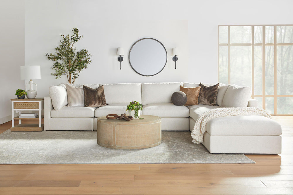 Essentials For Living - Bella Antique Cane Coffee Table - 8091.SGRY-OAK/CN view 11