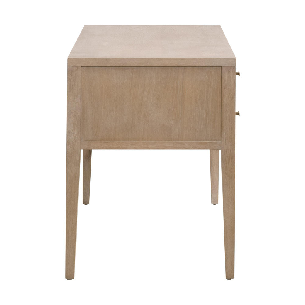 Essentials For Living - Bella Antique Cane Desk - 8090.SGRY-OAK/CN view 5