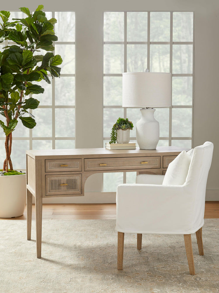 Essentials For Living - Bella Antique Cane Desk - 8090.SGRY-OAK/CN view 12