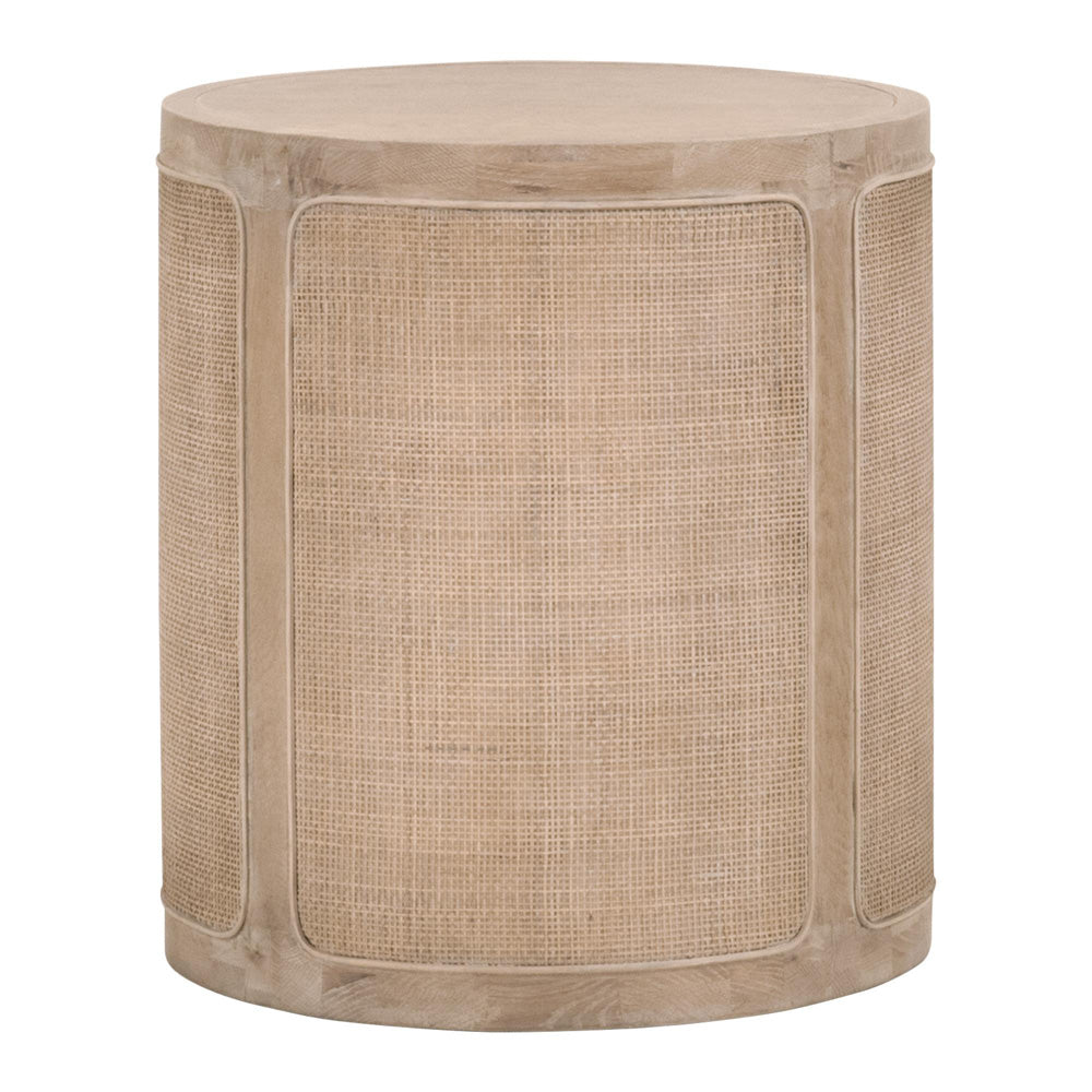 Essentials For Living - Bella Antique Cane End Table - 8092.SGRY-OAK/CN view 1