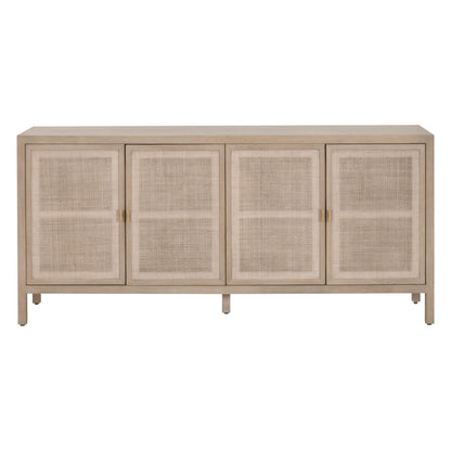Essentials For Living - Bella Antique Carina Media Sideboard - 8086.SGRY-OAK/CN view 1