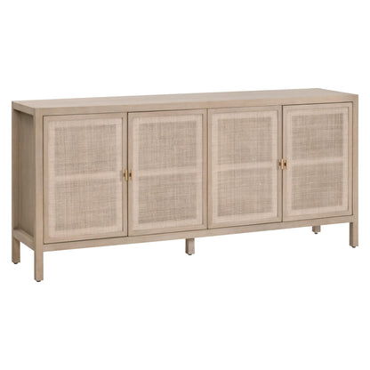 Essentials For Living - Bella Antique Carina Media Sideboard - 8086.SGRY-OAK/CN view 5