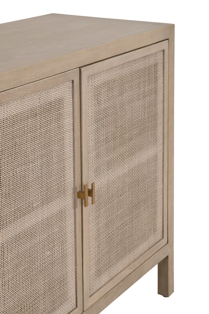Essentials For Living - Bella Antique Carina Media Sideboard - 8086.SGRY-OAK/CN view 9