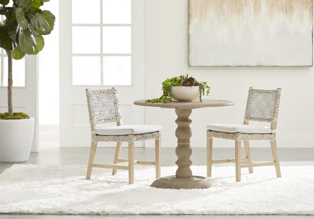 Essentials For Living - Bella Antique Chelsea 36" Round Dining Table - 8043.SGRY-PNE view 8