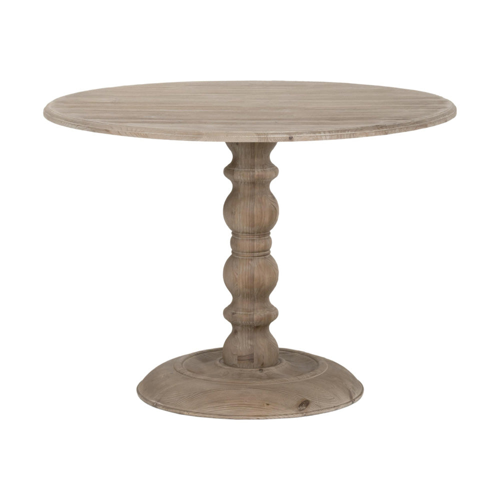 Essentials For Living - Bella Antique Chelsea 42" Round Dining Table - 8043-L.SGRY-PNE view 2