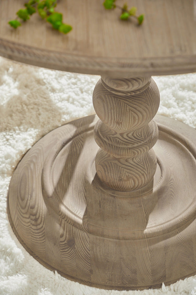 Essentials For Living - Bella Antique Chelsea 42" Round Dining Table - 8043-L.SGRY-PNE view 8