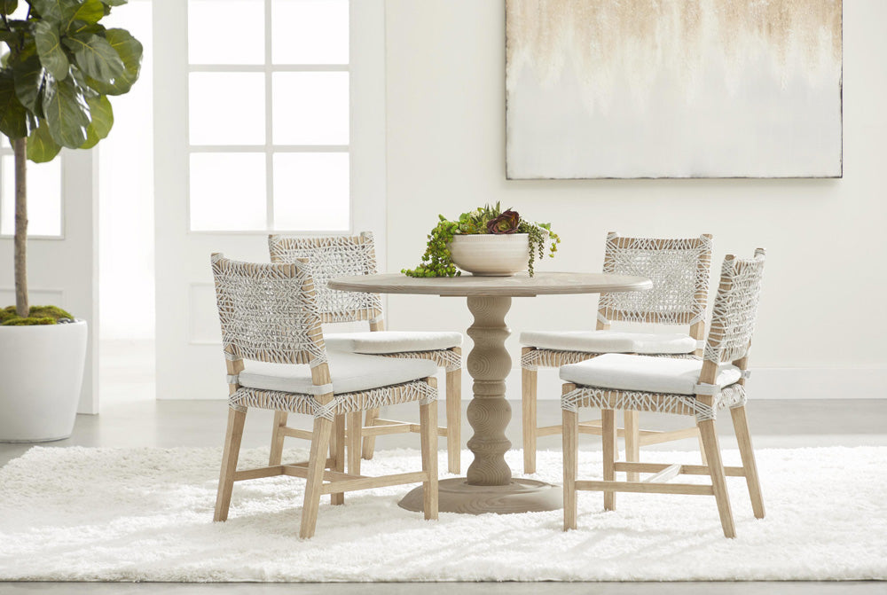Essentials For Living - Bella Antique Chelsea 42" Round Dining Table - 8043-L.SGRY-PNE view 9