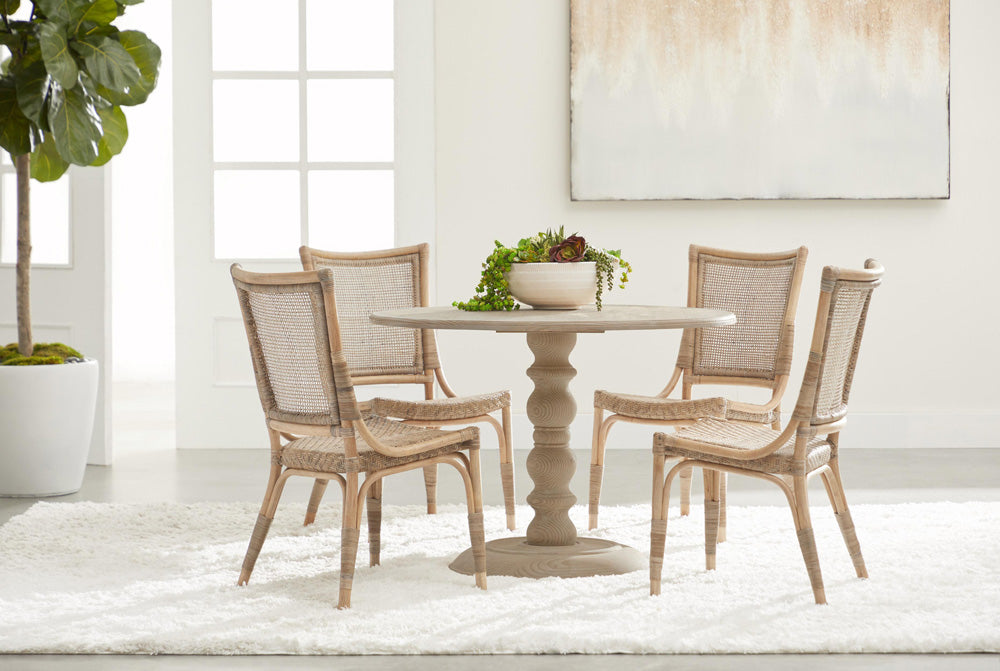 Essentials For Living - Bella Antique Chelsea 42" Round Dining Table - 8043-L.SGRY-PNE view 10