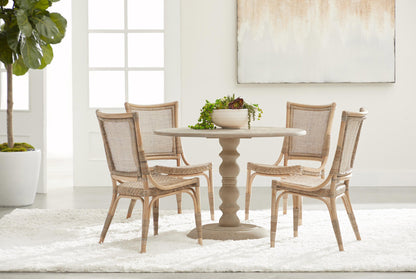 Essentials For Living - Bella Antique Chelsea 42" Round Dining Table - 8043-L.SGRY-PNE view 10