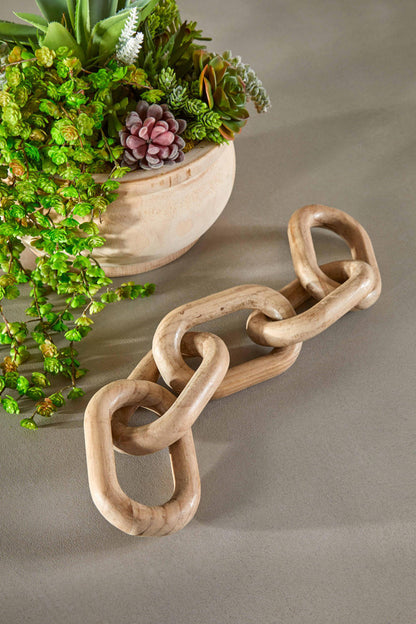 Essentials For Living - Bella Antique Cinq Wood Link - 9020-5.SGRY-PNE_CLOSEOUT view 4