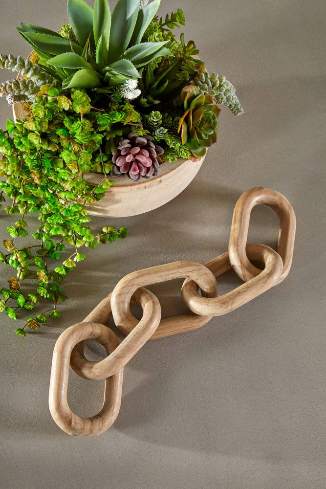Essentials For Living - Bella Antique Cinq Wood Link - 9020-5.SGRY-PNE_CLOSEOUT view 5