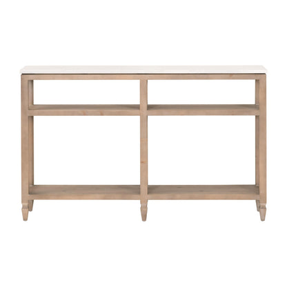 Essentials For Living - Bella Antique Emerie Narrow Console Table - 8016-N.SGRY-PNE/WHTQ view 1