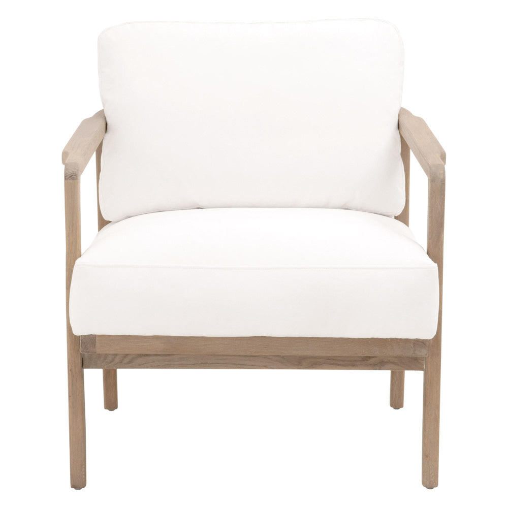 Essentials For Living - Bella Antique Harbor Club Chair - 8049.SGRY-OAK/LPPRL view 1